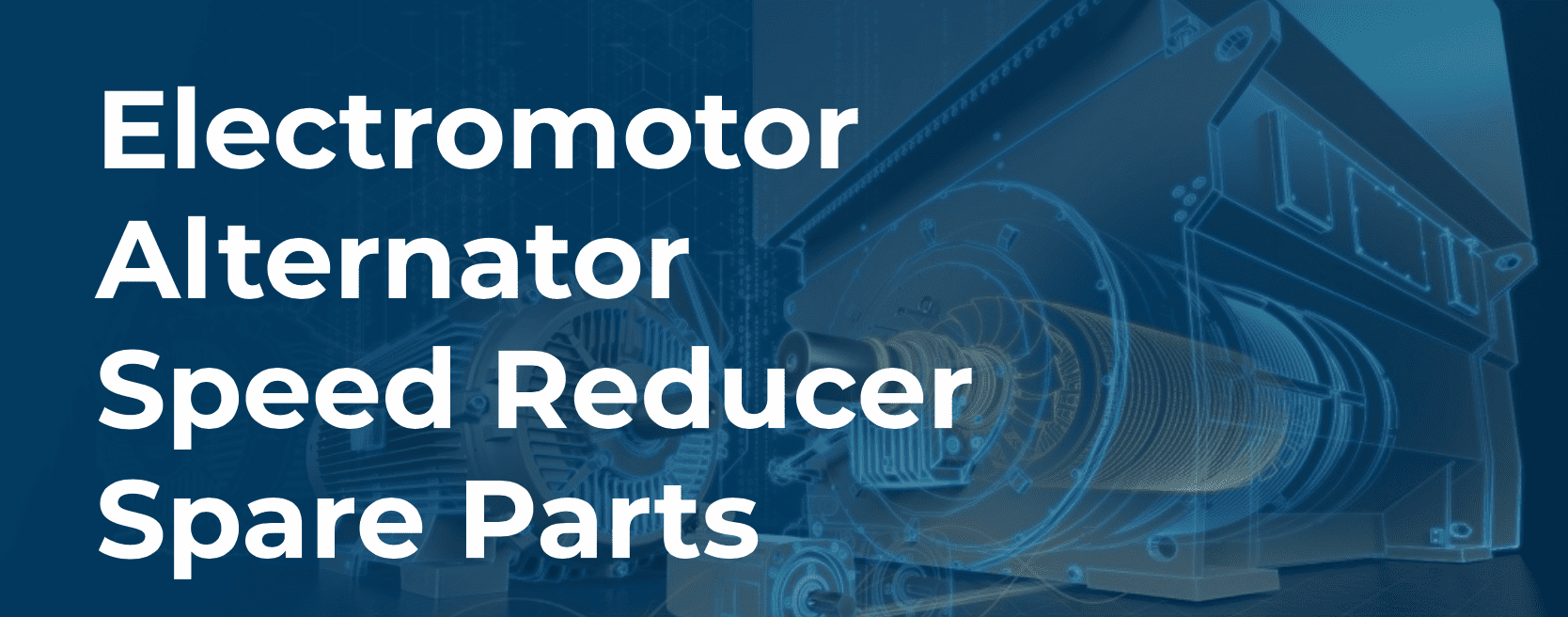 Electromotor Alternator Speed Reducer Spare Parts